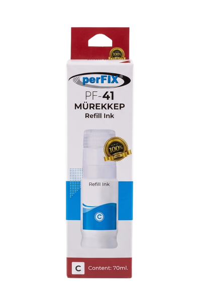 perFIX Canon  PF GI-41C  Mavi  Şişeli  Mürekkep 70ml