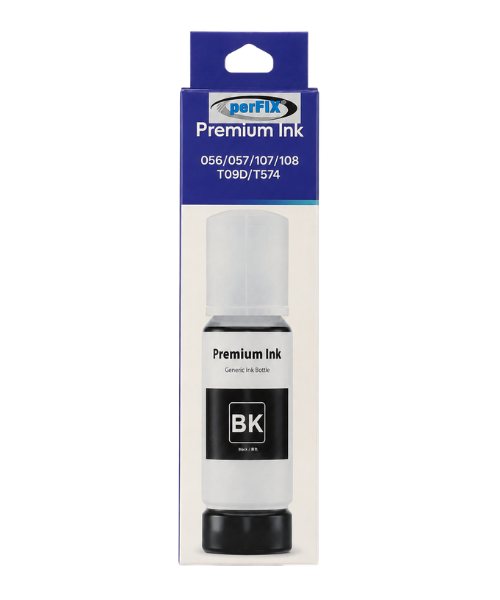 perFIX PF T108  Siyah Şişeli Mürekkep