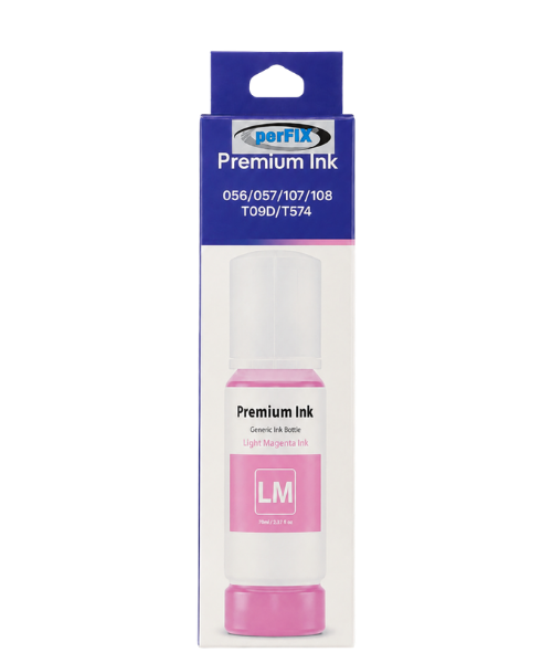 perFIX PF T108  Lıght Kırmızı Şişeli Mürekkep