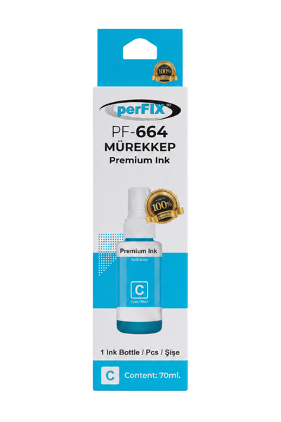 perFIX PF T6642 - 6732  Mavi Şişeli Mürekkep (70 ml )