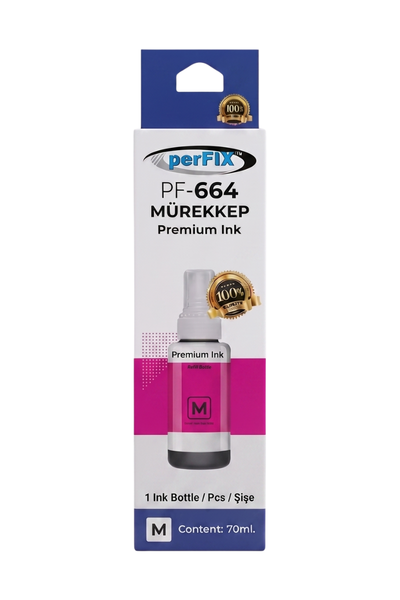 perFIX PF T6643 - 6733  Kırmızı Şişeli Mürekkep (70 ml )