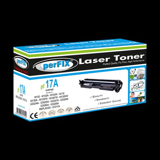 PFX PF 17A-Chipsiz-CF217A - CRG047 - CRG-047 TONER 1,6K