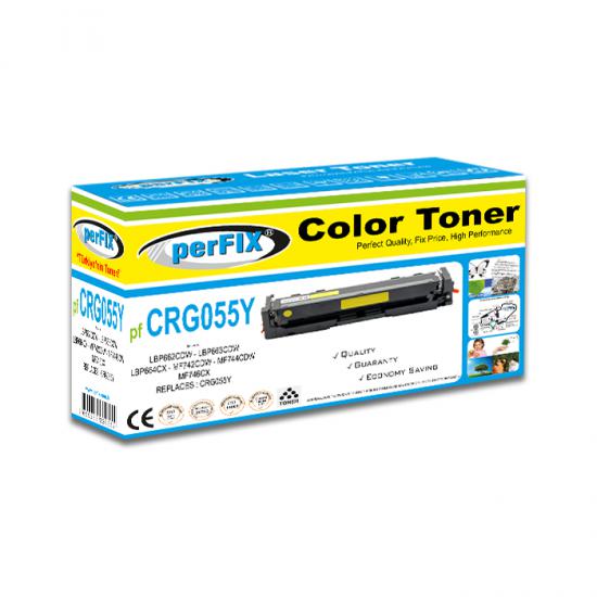 PFX PF CRG055Y Chipsiz SARI TONER 2,1K