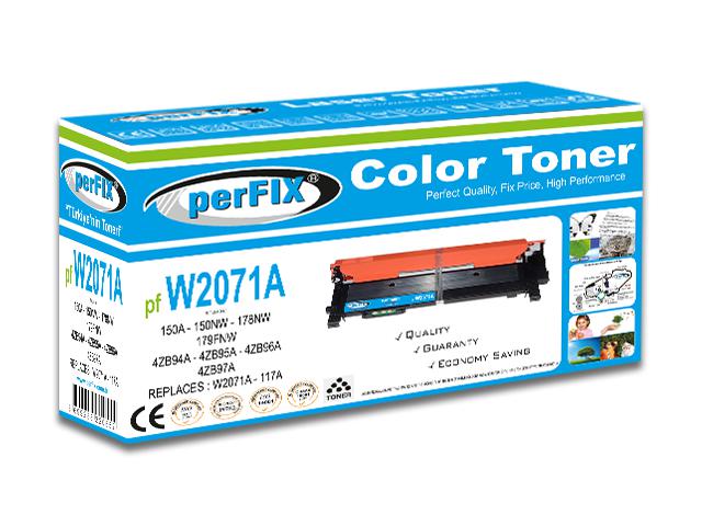 PFX PF W2071A CHİPLİ MAVİ  117A TONER 0,7K